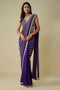 Glamorous Heavy Purple Saree with Rich Zari Work and Detailed Embellishments for Women