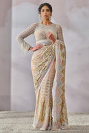 Opulent Bridal Saree with Rich Silk Work and Heavy Thread Embroidery for Women