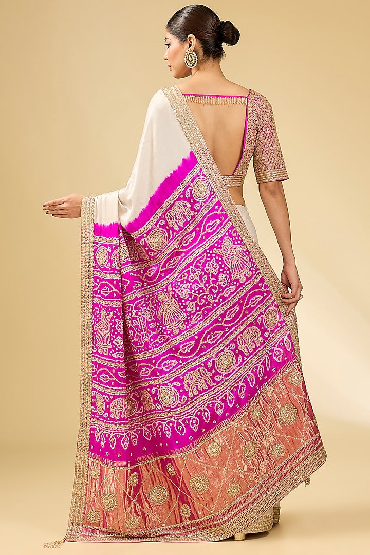 Elegant Heavy Wedding Saree with Rich Embroidery and Luxurious Detailing for Women