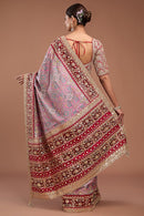 Traditional Embroidered Saree with Rich Work and Heavy Design Elements for Women