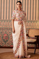 Gorgeous Wedding-Ready Saree with Rich Work Heavily Embellished with Precious Stones for Women