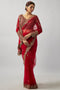 Exquisite Party Wear Saree with Rich Handcrafted Work and Heavy Embellishments for Women