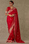 Sumptuous Silk Saree with Rich Handwork and Heavy Embellishments for Women