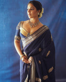 Sophisticated Kasavu Saree with Gold Woven Borders For Women