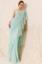 Elegant Ruffle Saree with Rich Embroidery and Heavy Work for Women