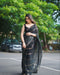 Versatile Cotton Saree with Modern Stripes and Floral Accents For Women