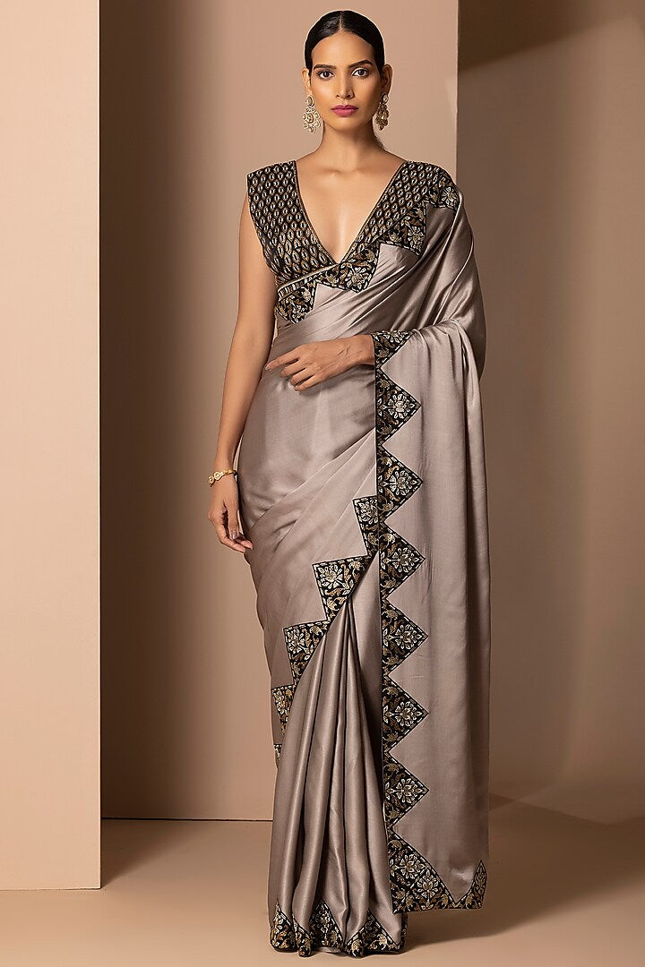 Opulent Wedding Saree with Rich Silk Work and Heavy Detailing for Women