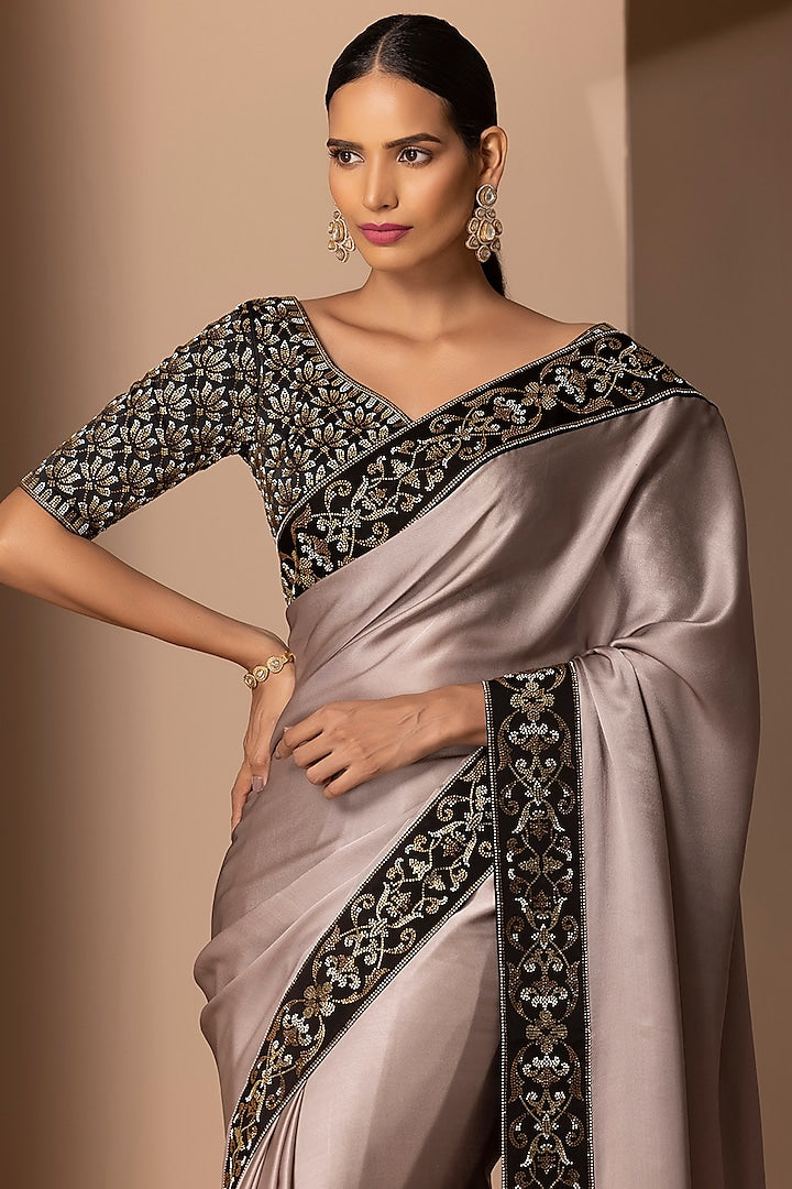 Timeless Silk Saree with Rich Work and Heavy Stone Detailing for Women