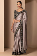 Timeless Silk Saree with Rich Work and Heavy Stone Detailing for Women