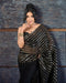 Ethereal Pastel Net Saree with Glitter Accents For Women