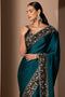 Glamorous Designer Saree with Rich Gold Work and Heavily Detailed Craftsmanship for Women