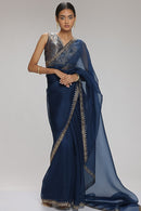 Classic Wedding Saree with Rich Work and Heavy Embellishments for Women