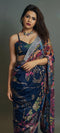 Subtle and Elegant Floral Printed Saree for Day Wear For Women