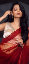 Charming Organza Saree with Delicate Embroidery For Women