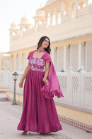 Traditional Heavy Ethnic Gown with Intricate Detailing For Women