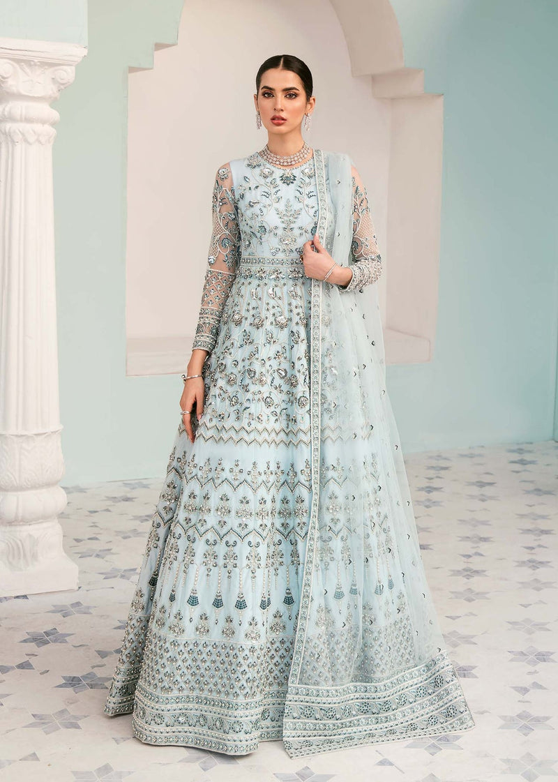 Luxurious Ethnic Heavy Wedding Gown with Intricate Embroidery and Traditional Detailing