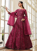 Sophisticated Ethnic Wedding Gown with Rich Embroidery and Bridal Perfection For Women