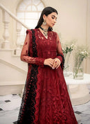 Regal Heavy Wedding Gown with Stunning Ethnic Craftsmanship and Embellishments For Women