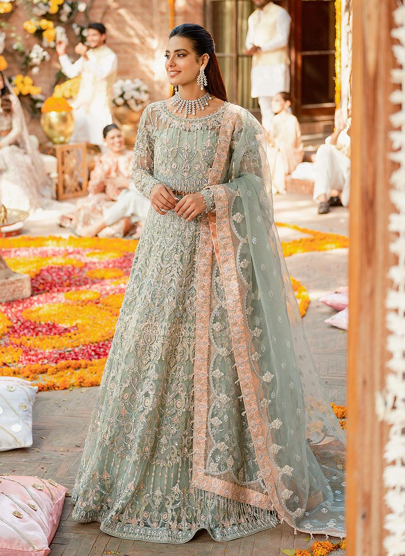 Exclusive Traditional Heavy Gown with Luxe Ethnic Embroidery – Modern & Timeless Design For Women