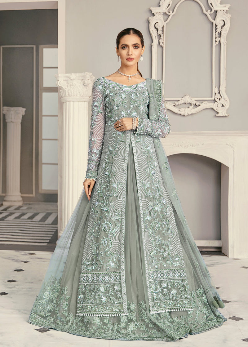 Royal Ethnic Bridal Gown with Exquisite Detailing and Rich Fabrics