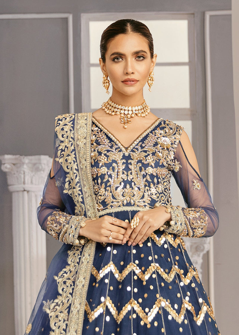 Luxurious Traditional Wedding Gown with Heavy Work and Ethnic Detailing For Women