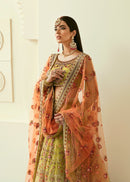 Extravagant Ethnic Wedding Gown with Heavy Embroidery & Classic Detailing For Women