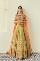 Extravagant Ethnic Wedding Gown with Heavy Embroidery & Classic Detailing For Women