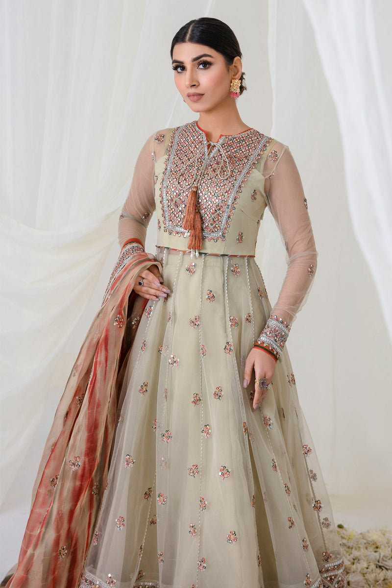 Exclusive Ethnic Wedding Gown with Rich Embroidery & Heavy Bridal Embellishments For Women