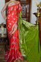 Exciting Multi Color Poly Silk Printed Jacquard Saree SY 5535