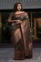 Striking Red colour  Pink Singing Silk Designer Jacquard Saree SY 5529