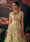 Mint Green Colored Hand Embroidered Wedding Wear Lehenga