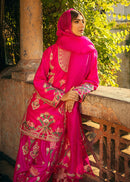 Pink Colored Embroidered Design Suit With Salwar