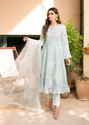 Occasion Wear Light Green Colored Cotton Salwar Kameez