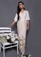 White Colored Hand Embroidered Occasion Wear Dress