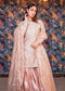 Silver And Pink Colored Designer salwar Kameez With Dupatta