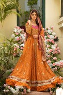 Royal Front Open Pishwas Lehenga Pakistani Bridal Dress