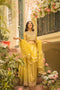 Yellow Pakistani Bridal Dress In Lehenga Choli Style