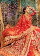 Red Colored Heavy Embroidered Bridal Wear Lehenga Choli Collection