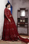 Solid Red Colored mirror Work Design Gown And Gharara