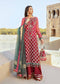 Red Colored Organza Silk Embroidered Designer Salwar Suit