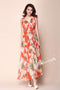 Designer Orange Printed Online Kurti