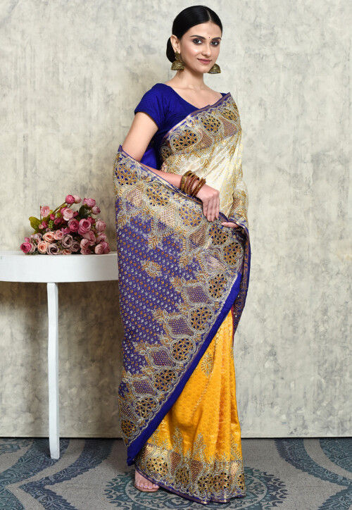 Pure Silk Paisley Bollywood Kanjivaram Style Saree With Digital Print Zari Border daily wear