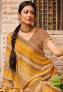 Brasso Saree With Fancy Border for Embellished Bollywood saree for traditional wear