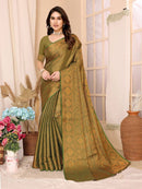 Charismatic Perot Colored Soft Silk Jacquard plain Saree