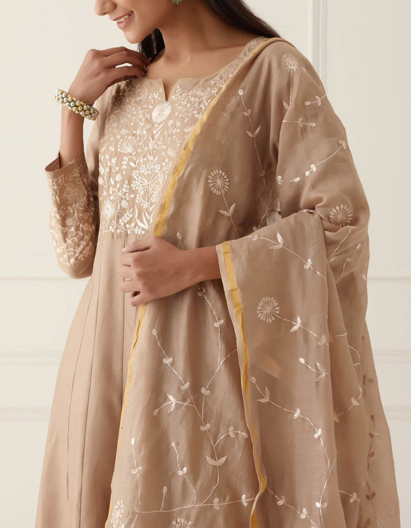 Neutral Khakhi Dupatta