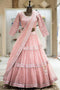 Easy On The Eyes Pink Color Soft Net Lehenga Choli