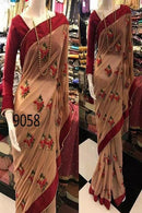 One piece Coffee N Maroon Color Party Wear Lowest Price Saree SY 5315