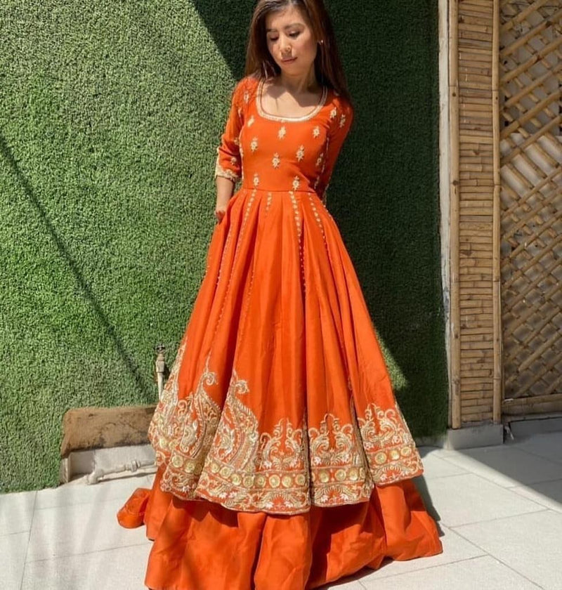 Heavy Work Anarkali Festival Wear Gown