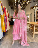 Pink Color Color Festival Wear Salwar Kamezz Ladies