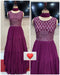 Purple Pure Designer Attractive Gown Collections